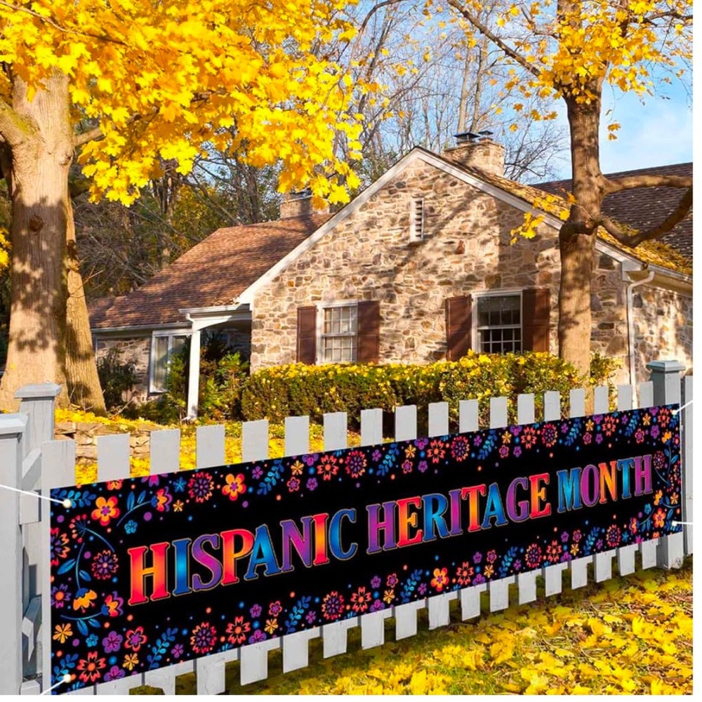 Hispanic Heritage Month Decorations,8 x 2,Banner for Fence World Flag new